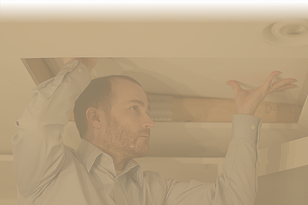 James Inspecting an Attick